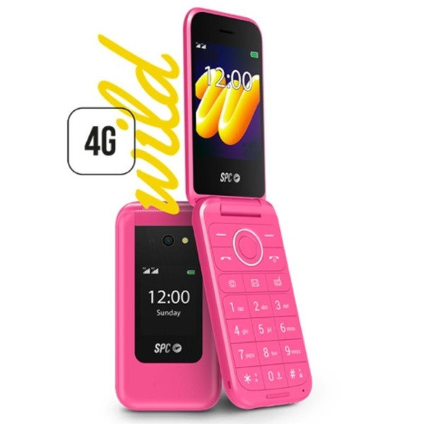 Teléfono móvil spc wild para personas mayores/ 4g/ rosa D