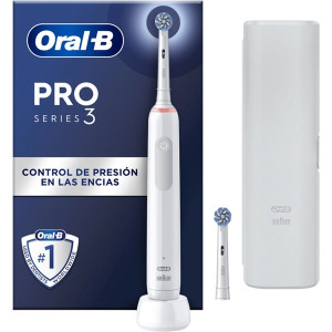 Cepillo de dientes ORAL-B Pro 3 3500 + Estuche blanco D