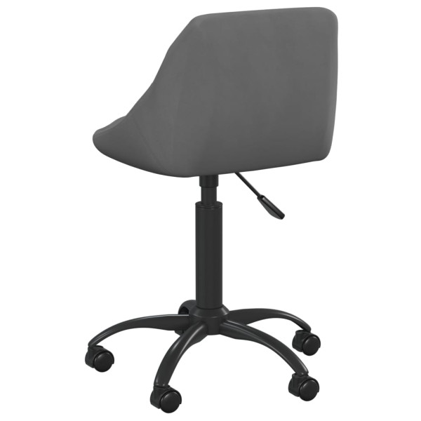 Silla de comedor de terciopelo gris oscuro M 5