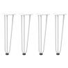 Patas de mesa tipo horquilla 4 uds acero macizo blanco 42 cm 2
