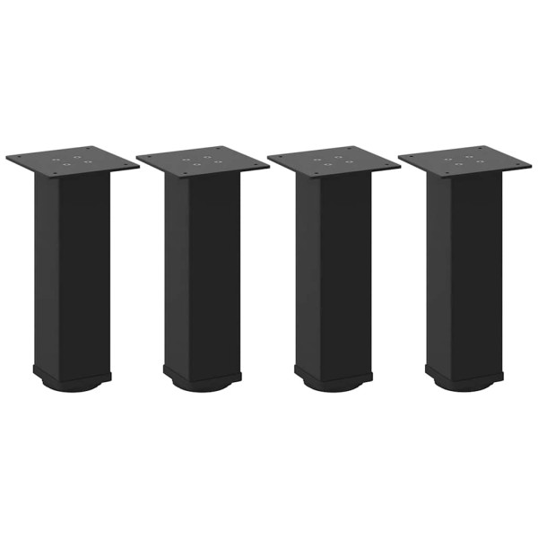 Patas para mesa de centro 4 uds acero negro 30-32 cm M 2