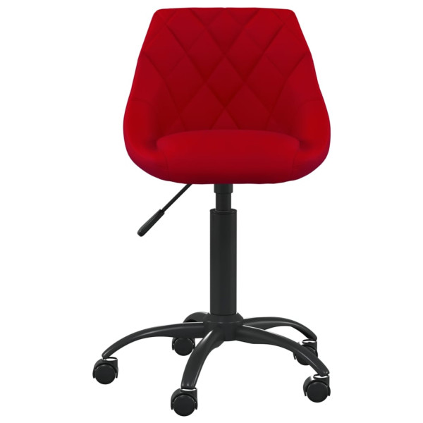Silla de comedor terciopelo rojo tinto M 3