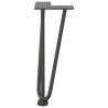 Patas de mesa tipo horquilla 4 uds acero macizo antracita 30 cm 5