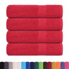 Toallas de mano 4 uds rojo 50x100 cm 360 gsm 100% algodón 2