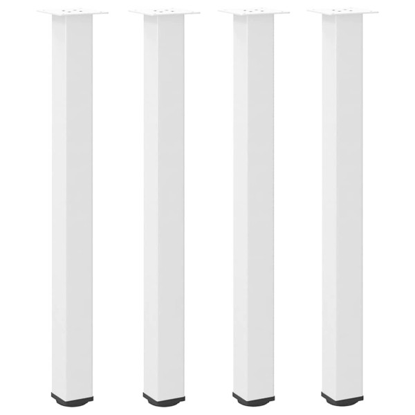 Patas para mesa de centro 4 uds acero blanco 100-102 cm M 2
