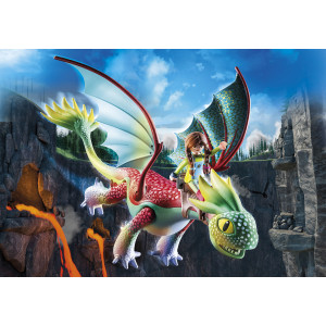 Playmobil dragones: nine realms: feathers & alex H