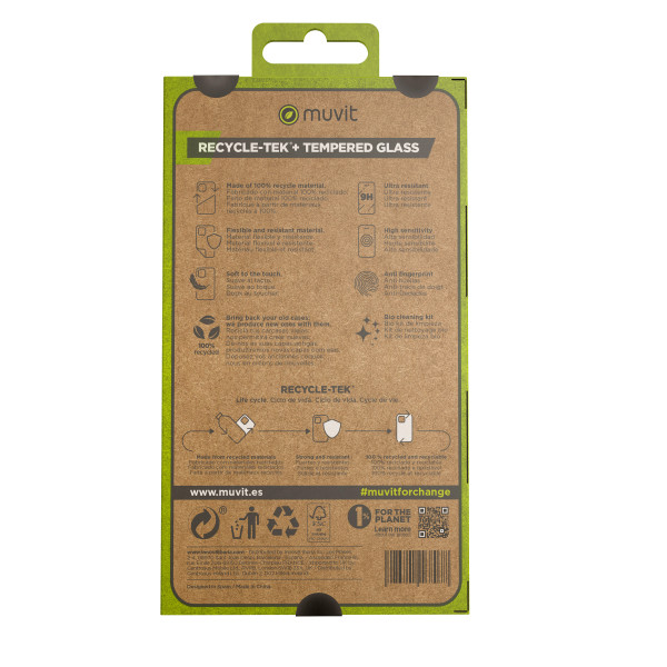 Funda muvit para samsung galaxy a14 4g - 5g + protector de pantalla vidrio templado plano M 4