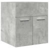 Mueble de lavabo madera ingeniería gris hormigón 41x38.5x46 cm 2