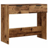 Mesa consola madera contrachapada envejecida 90x36x75 cm 2