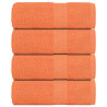 Toallas de jabón 4 uds naranja 30x30 cm 360 gsm 100% algodón 1