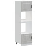 Armarios para horno 2 uds Lucca gris sonoma madera ingeniería 2