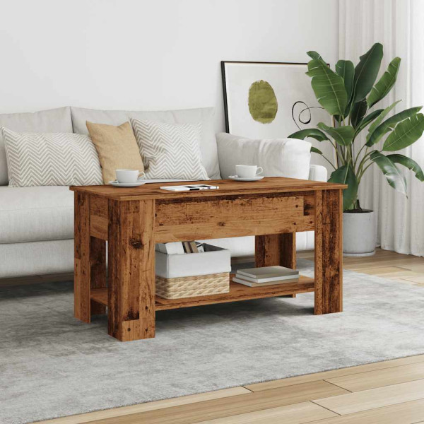 Mesa de centro madera de ingeniería madera vieja 101x49x52 cm M 4