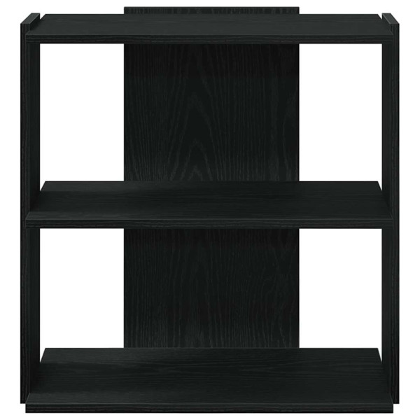 Librería de 3 estantes madera de ingeniería negro 60x30x60 cm M 4