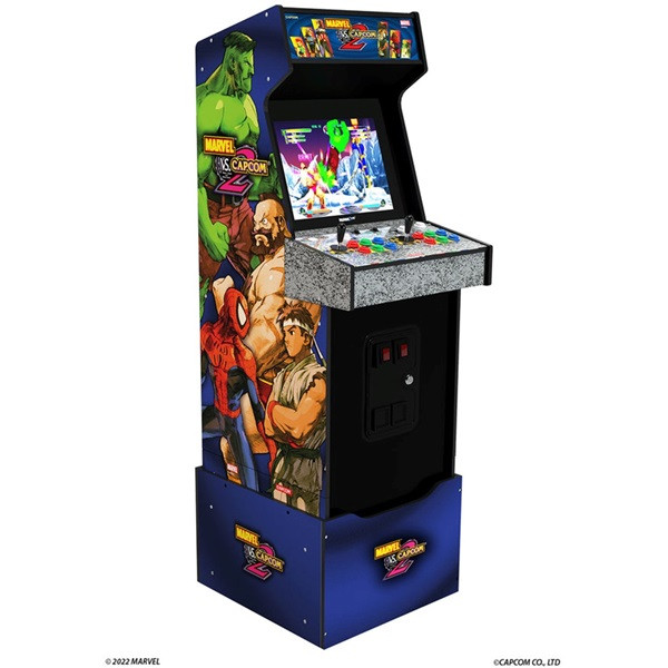 Consola ARCADE1UP Marvel Vs Capcom 2 azul D