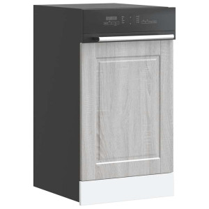 Panel para lavavajillas Porto madera contrachapada gris sonoma D