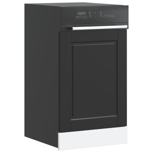 Panel para lavavajillas Porto madera contrachapada negro D