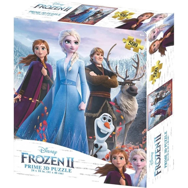 Puzzle lenticular prime 3d disney frozen personajes 500 piezas D