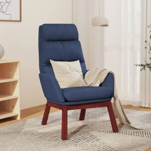 Sillón de relax de tela azul D