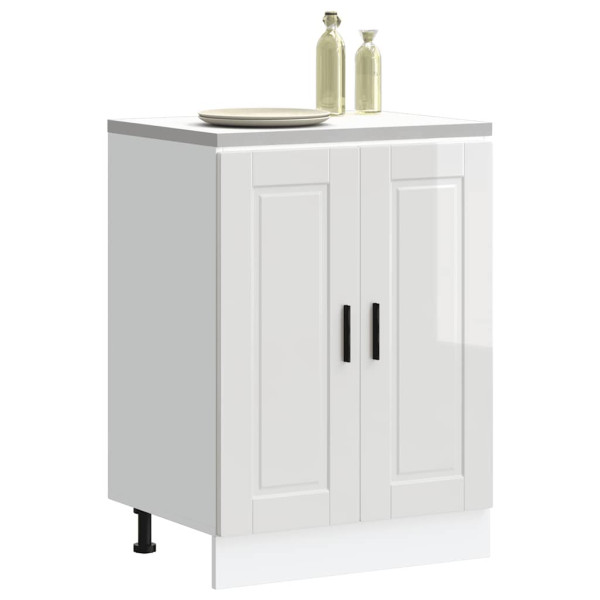 Mueble bajo de cocina porto alto brillo blanco D