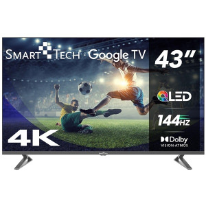 Smart TV SMART TECH 43" QLED UHD 4K 43QG04G negro D