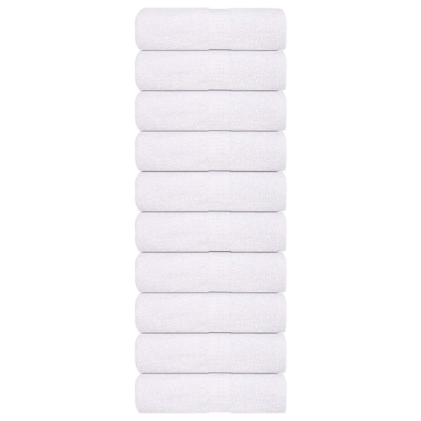 Toallitas de baño 10 uds blanco 15x21 cm 360 gsm 100 % algodón D