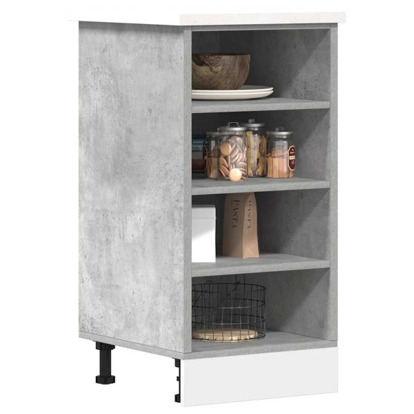 Armario bajo madera de ingeniería gris hormigón 40x44.5x81.5 cm Armario bajo madera de ingeniería gris hormigón 40x44.5x81.5 cm D