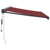 Toldo retráctil automático burdeos 300x250 cm 4