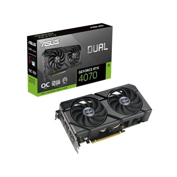 Tarjeta gráfica asus dual geforce rtx 4070 evo oc edition/ 12gb gddr6 D