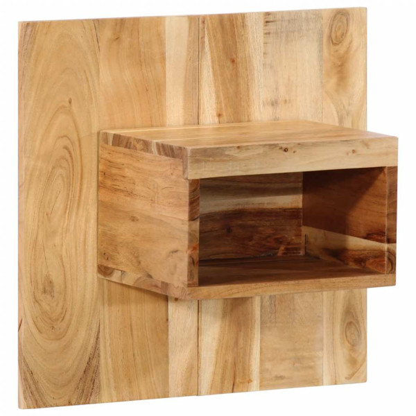 Mesita de noche madera maciza de acacia 50x27x50 cm Mesita de noche madera maciza de acacia 50x27x50 cm D