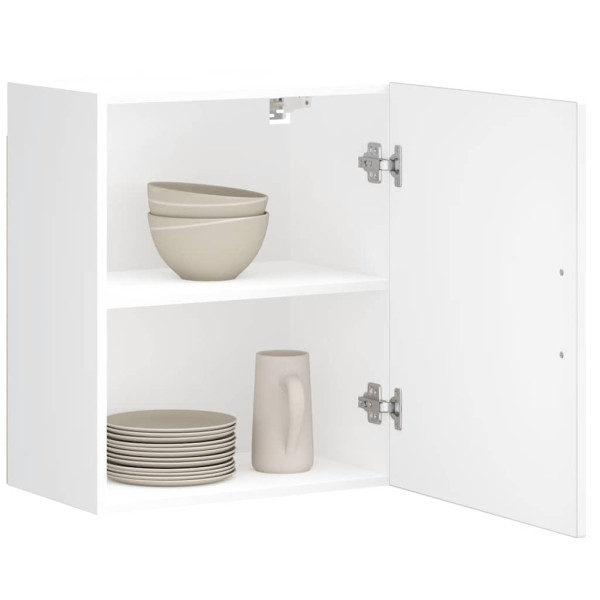 Armario de pared para cocina Porto madera de ingeniería blanca Armario de pared para cocina Porto madera de ingeniería blanca D