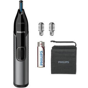 Perfilador philips nose trimmer 3650 serie 3000/ a pilas/ 3 accesorios D