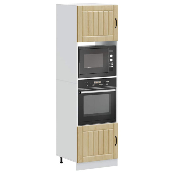 Armarios para horno 2 uds Kalmar roble sonoma madera ingeniería Armarios para horno 2 uds Kalmar roble sonoma madera ingeniería D
