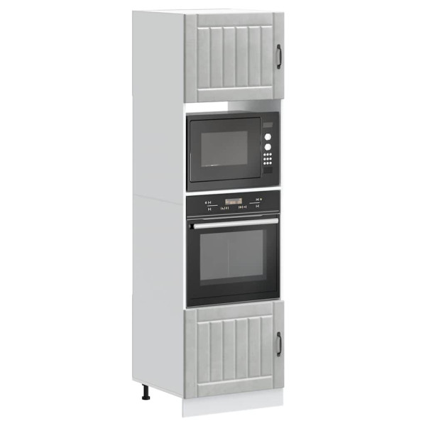 Armarios para horno 2uds Kalmar gris hormigón madera ingeniería Armarios para horno 2uds Kalmar gris hormigón madera ingeniería D