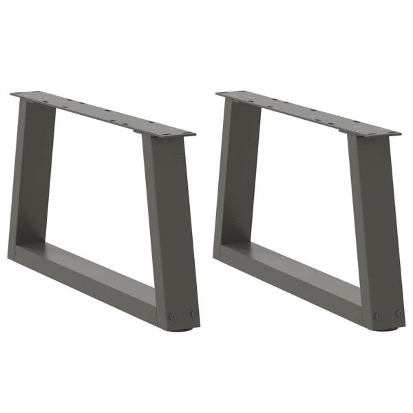 Patas para mesa comedor forma V 2 uds antracita 50x(30-31.3) cm Patas para mesa comedor forma V 2 uds antracita 50x(30-31.3) cm D