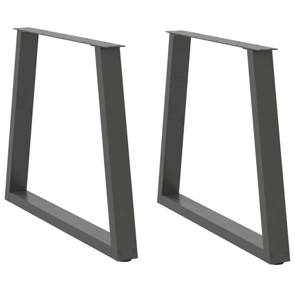Patas para mesa de comedor en forma de V 2 uds antracita acero Patas para mesa de comedor en forma de V 2 uds antracita acero D