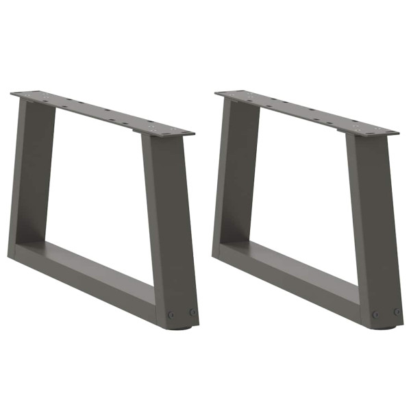 Patas para mesa comedor forma V 2 uds antracita 70x(30-31.3) cm Patas para mesa comedor forma V 2 uds antracita 70x(30-31.3) cm D