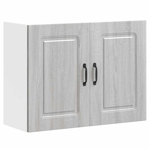 Mueble de pared de cocina Kalmar madera ingeniería sonoma gris Mueble de pared de cocina Kalmar madera ingeniería sonoma gris D
