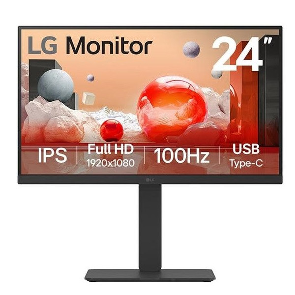 Monitor LG 23.8" IPS 24BA750 negro D