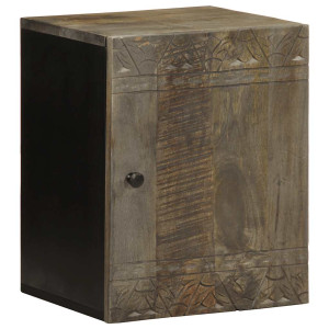 Armario de baño de pared madera maciza de mango 38x33x48 cm D