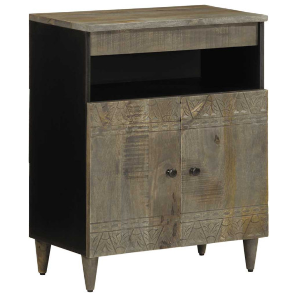 Aparador de madera maciza de mango 60x33x75 cm D