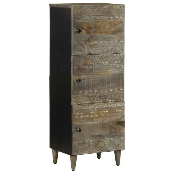 Aparador alto madera maciza de mango 40x33x110 cm D