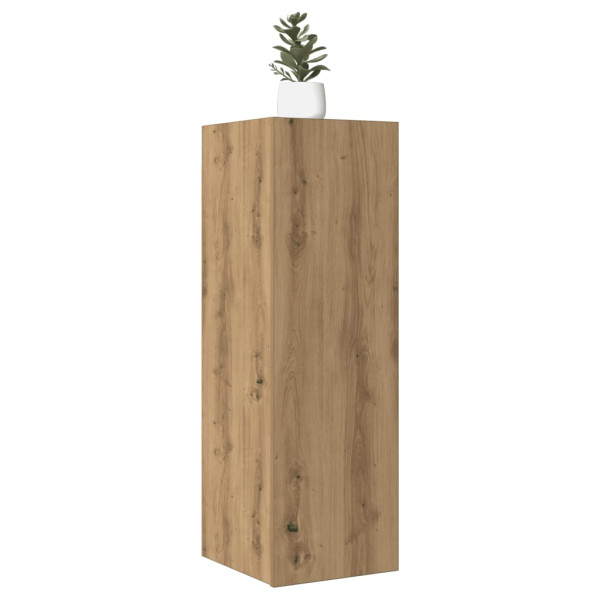 Muebles de TV 2 uds madera roble artisan 30.5x30x90 cm Muebles de TV 2 uds madera roble artisan 30.5x30x90 cm D