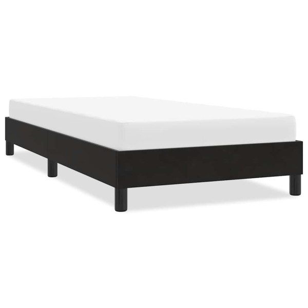 Estructura de cama sin colchón terciopelo negro 90x220 cm Estructura de cama sin colchón terciopelo negro 90x220 cm D