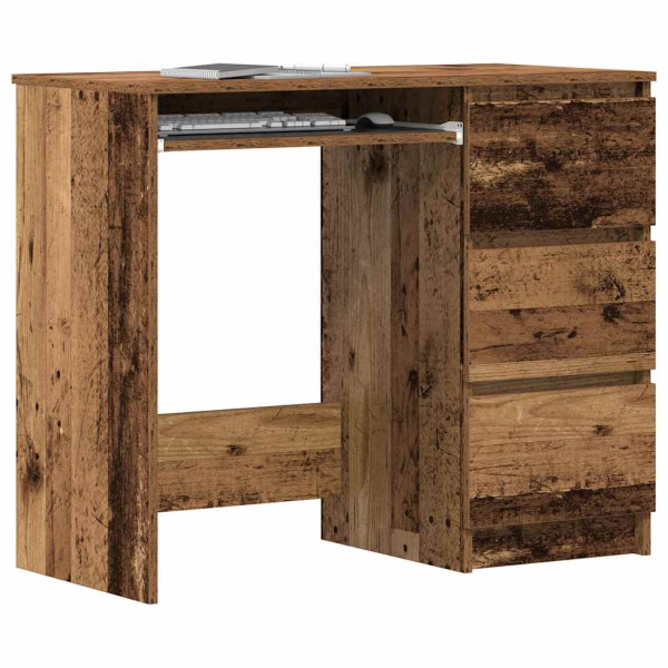 Escritorio de madera contrachapada madera vieja 90x45x76 cm D