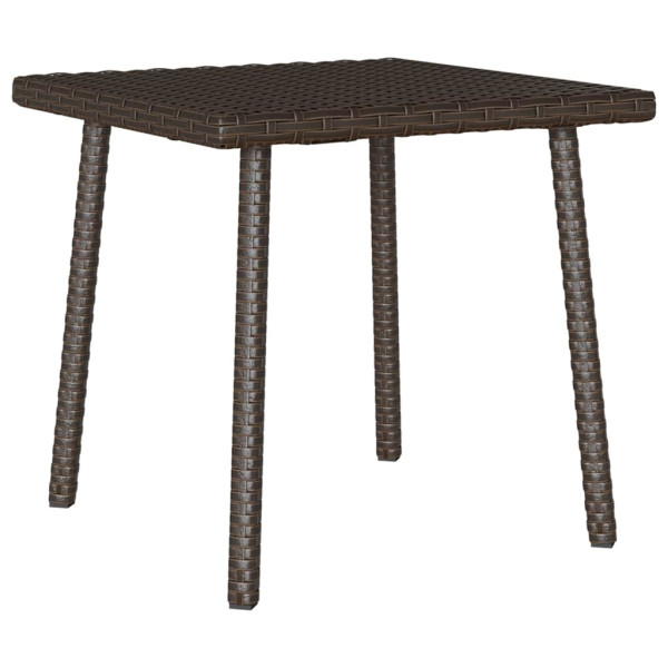 Mesa centro jardín rectangular marrón 40x40x37 cm Mesa centro jardín rectangular marrón 40x40x37 cm D