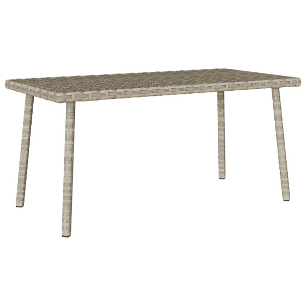 Mesa centro jardín rectangular gris claro 80x40x37cm Mesa centro jardín rectangular gris claro 80x40x37cm D