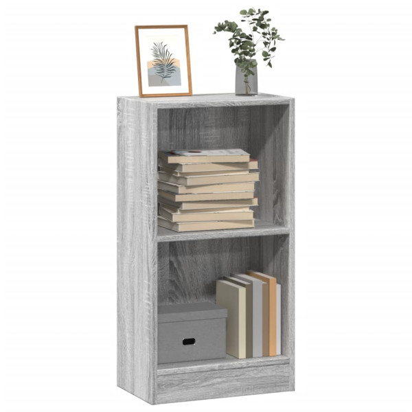 Estantería de madera de ingeniería gris Sonoma 40x24x76 cm Estantería de madera de ingeniería gris Sonoma 40x24x76 cm D