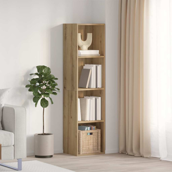 Mueble TV/Librería madera vieja 36x30x143cm madera ingeniería Mueble TV/Librería madera vieja 36x30x143cm madera ingeniería D