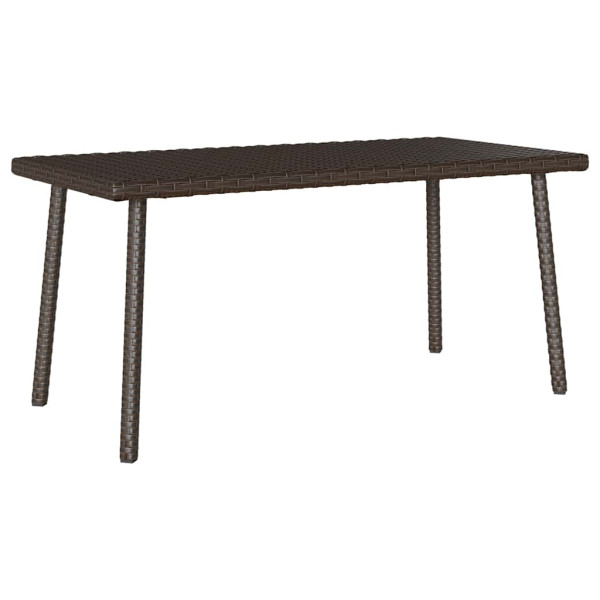 Mesa centro jardín rectangular marrón 80x40x37 cm Mesa centro jardín rectangular marrón 80x40x37 cm D