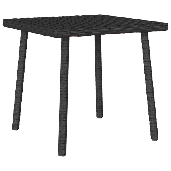 Mesa centro jardín rectangular negra 40x40x37cm ratán sintético Mesa centro jardín rectangular negra 40x40x37cm ratán sintético D